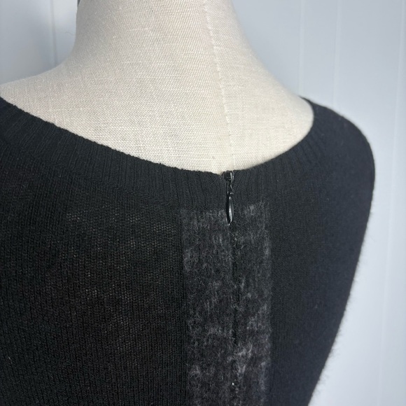 MaxMara Tweed Cashmere Knit Dress Sleeveless Women’s Size Large Classic Chanel - Picture 8 of 11